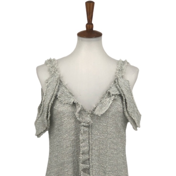 Proenza Schouler Tweed Off The Shoulder Dress - Picture 5 of 10